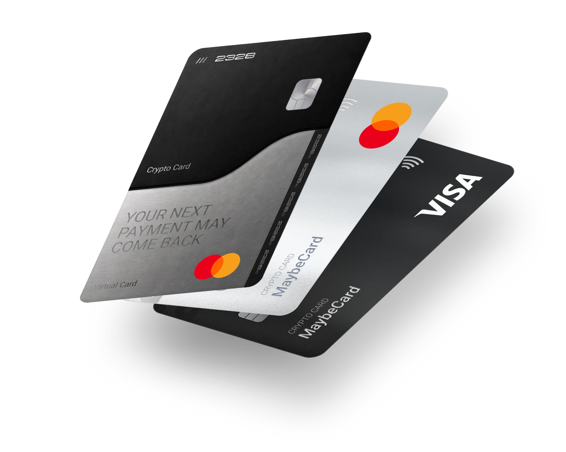 2328 virtual crypto cards — Visa and Mastercard